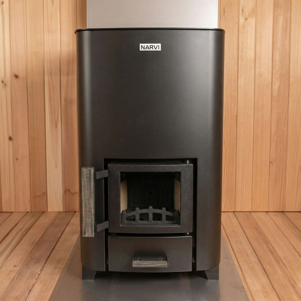 Narvi NC Black wood burning sauna heater
