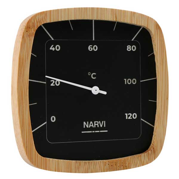 Narvi Black sauna thermometer, Celsius