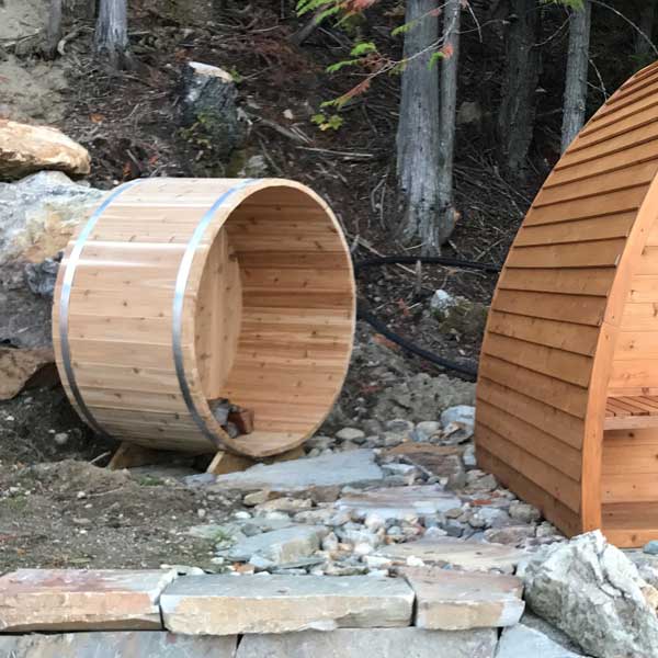 Five foot knotty cedar firewood storage