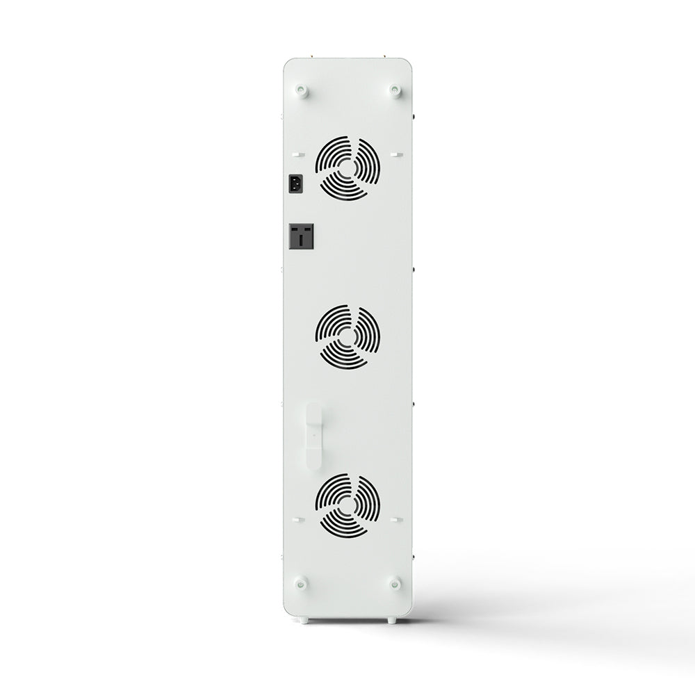 Bestqool Pro200 rear view showing the three cooling fans and power inlet