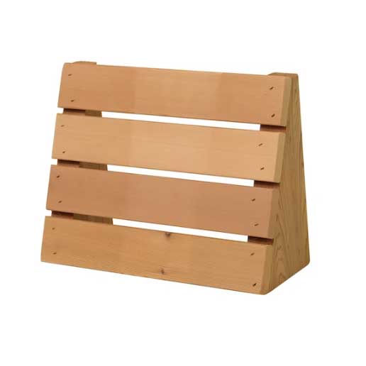 Standard cedar sauna head rest