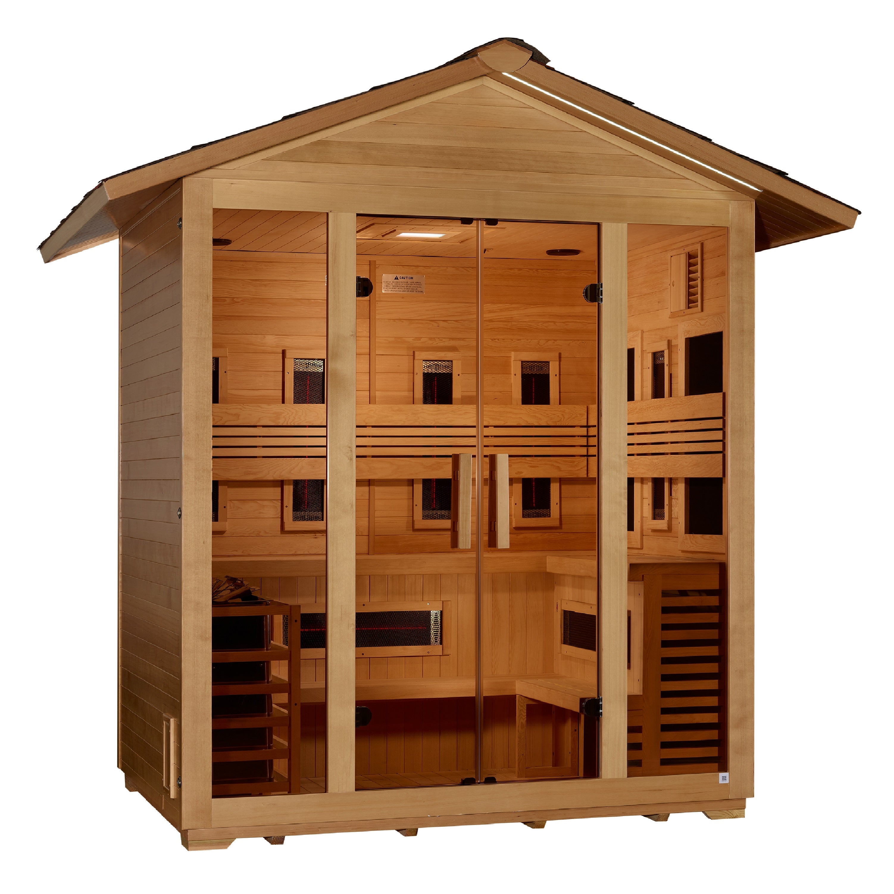 Golden Designs Gargellen 5 Person Hybrid Outdoor Sauna GDI-8125-01