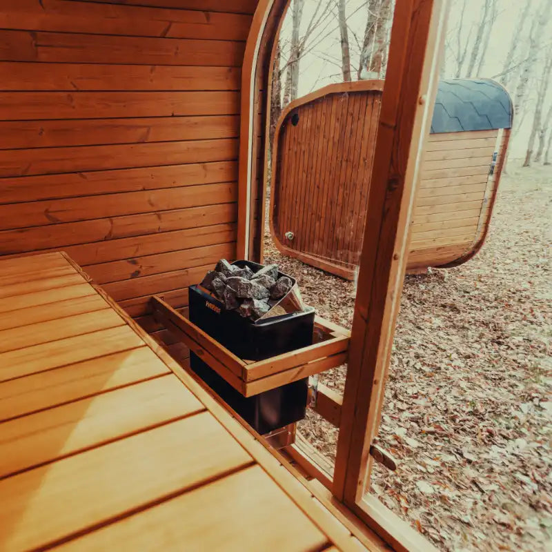 Mande MW16 Outdoor Sauna — 4 Person ThermoWood