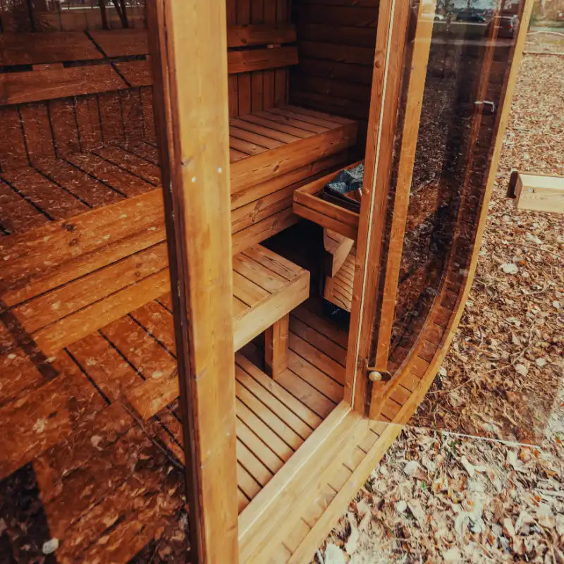 Mande MW12 Outdoor Sauna — 2–3 Person ThermoWood