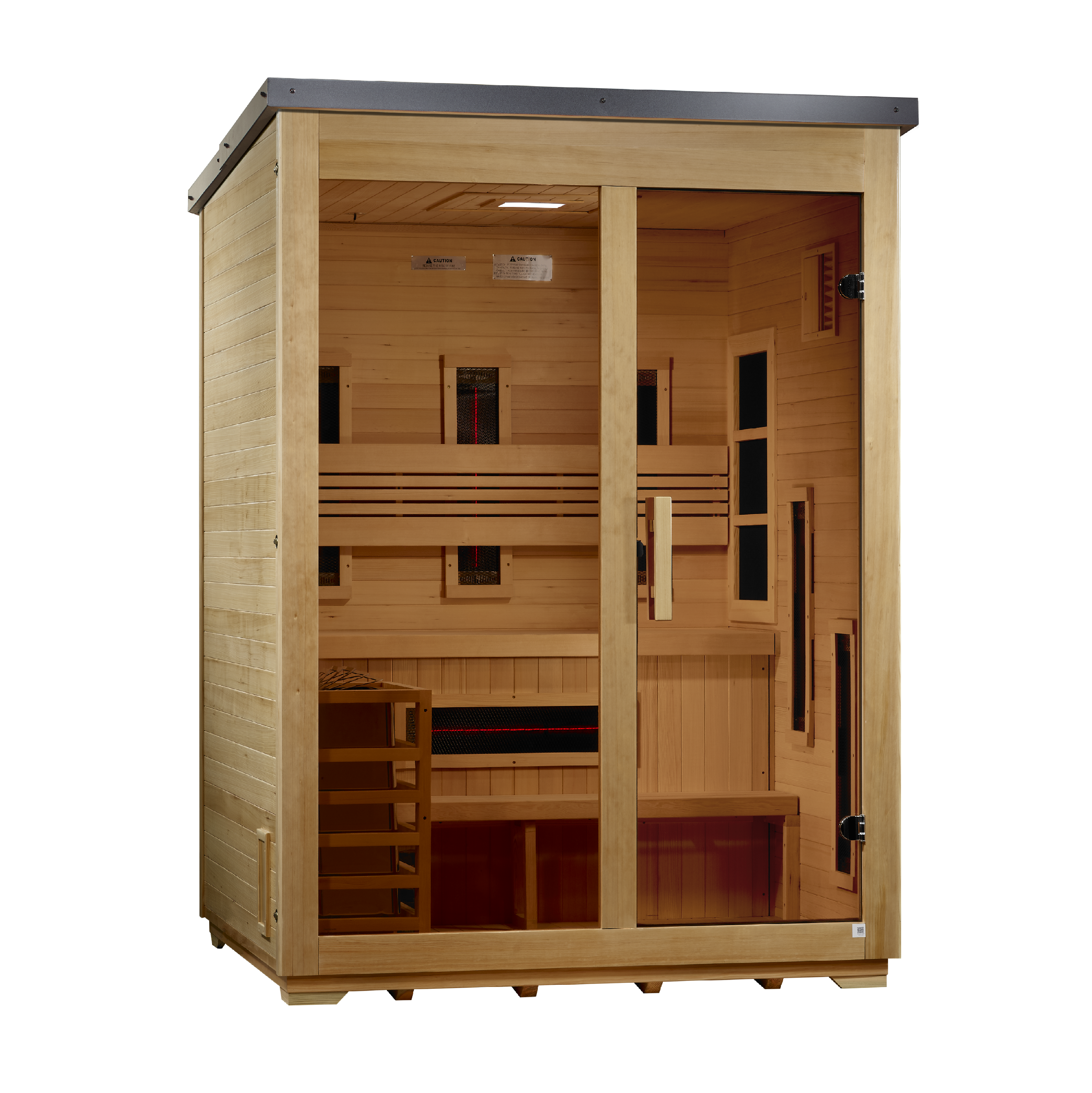 Golden Designs Carinthia 3 Person Hybrid Outdoor Sauna GDI-8023-01