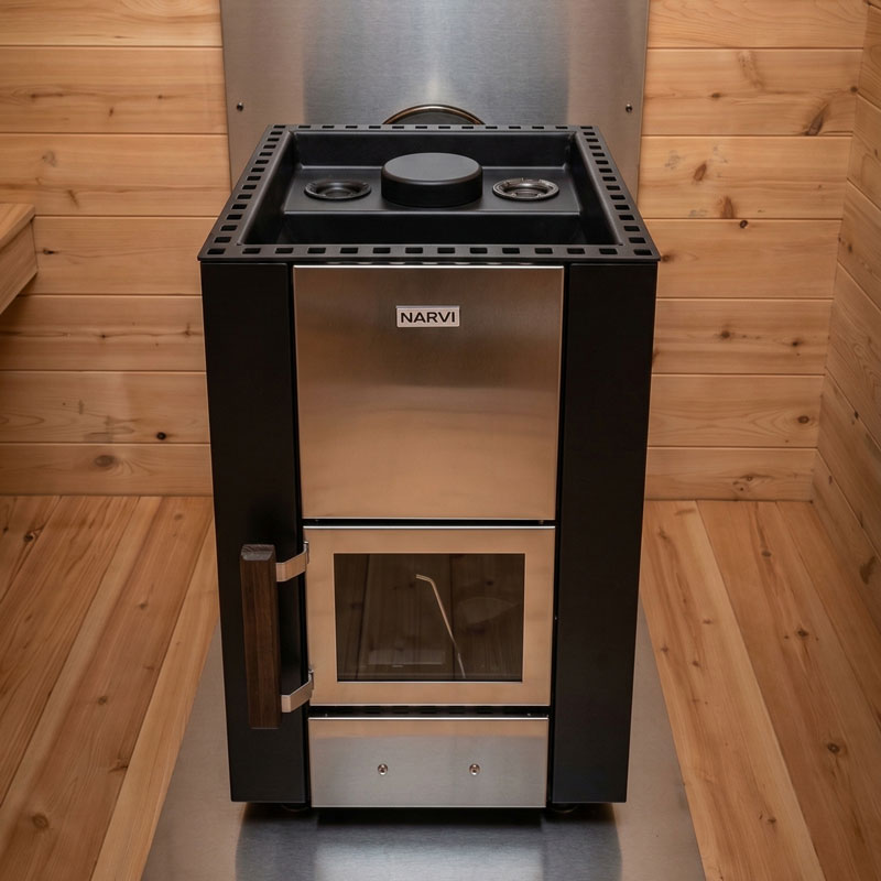 Narvi Kuru wood burning sauna heater