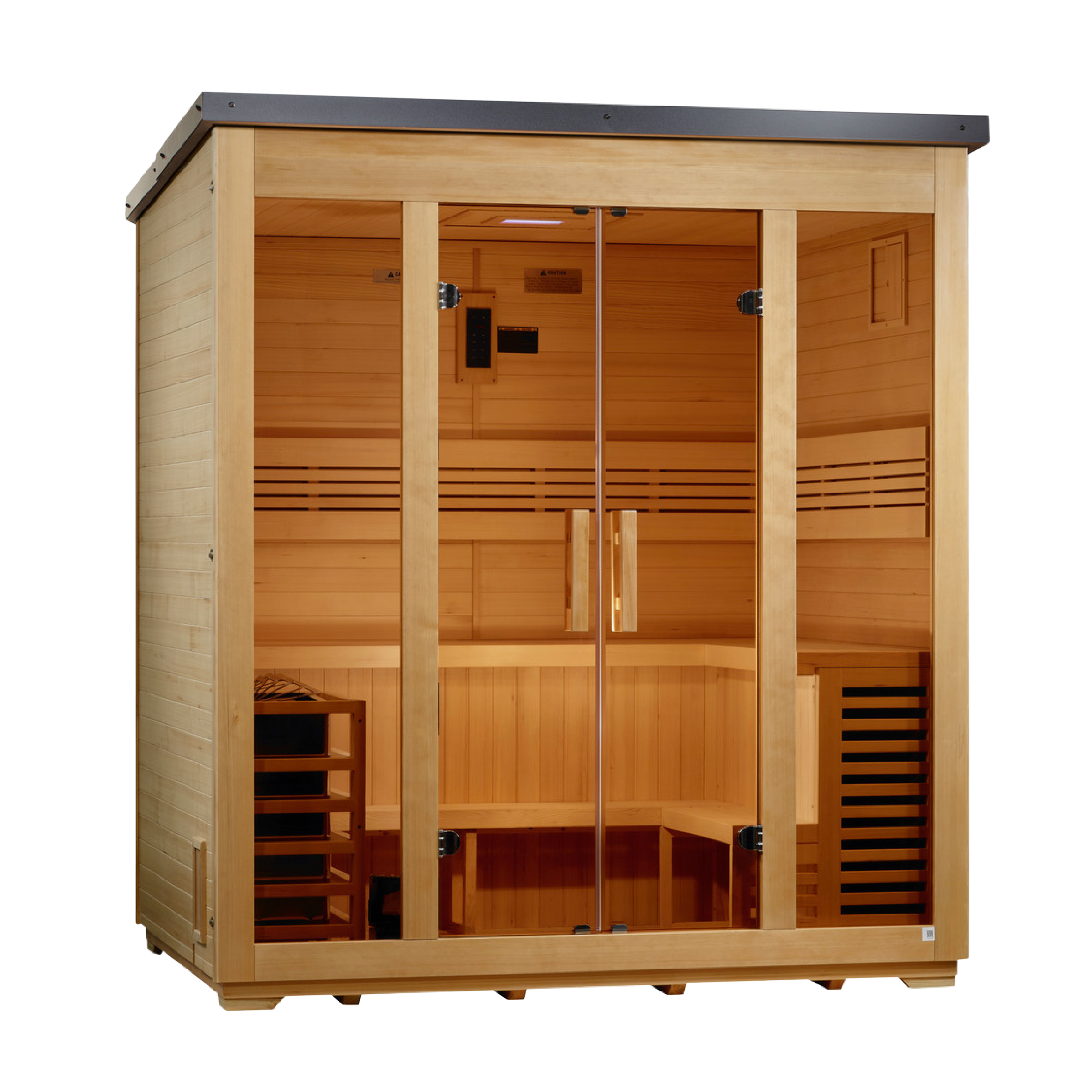 Golden Designs Vorarlberg 5 Person Flat Roof Outdoor Sauna GDI-8005-01