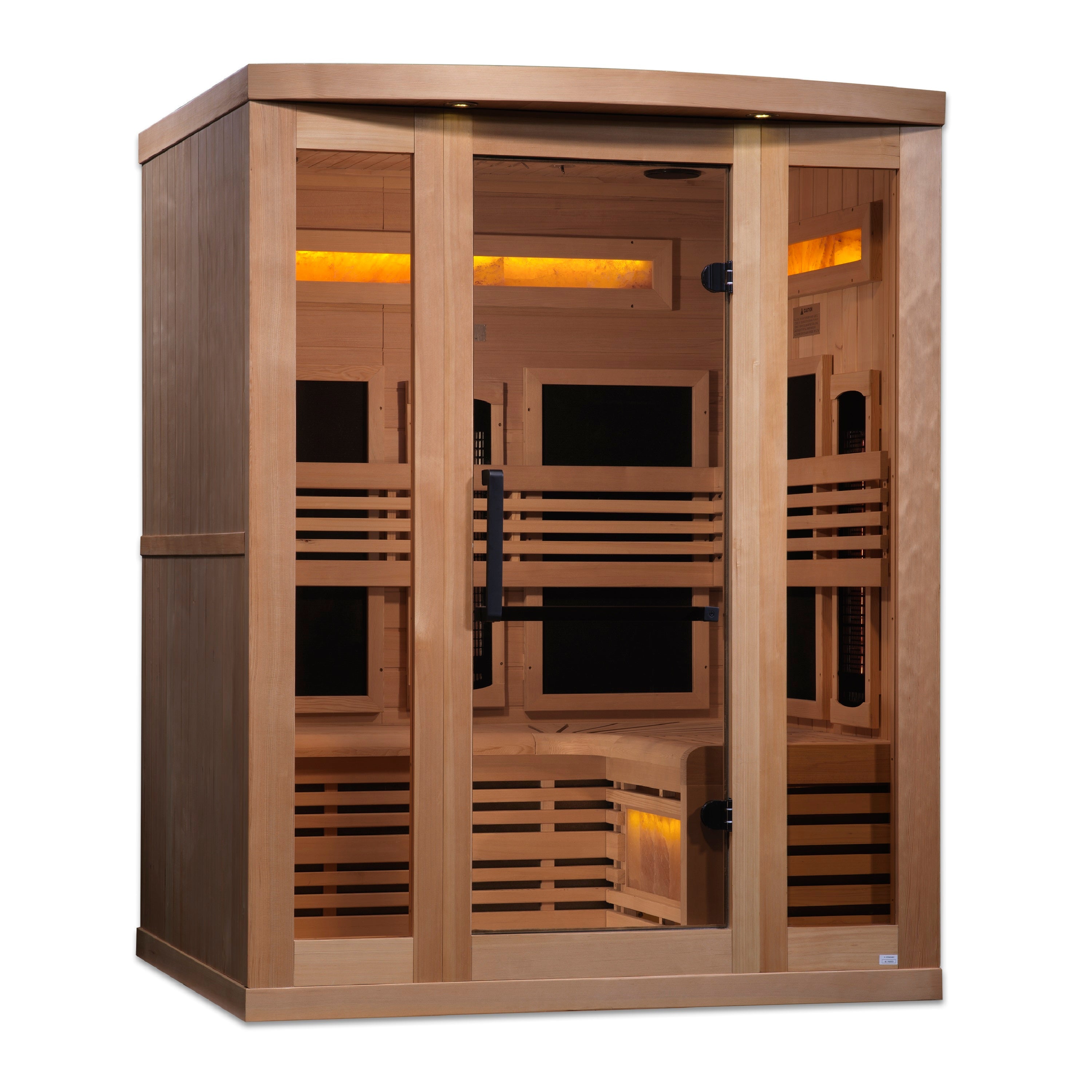 Golden Designs Reserve 3 Person Full Spectrum Salt Bar Sauna GDI-8230-01