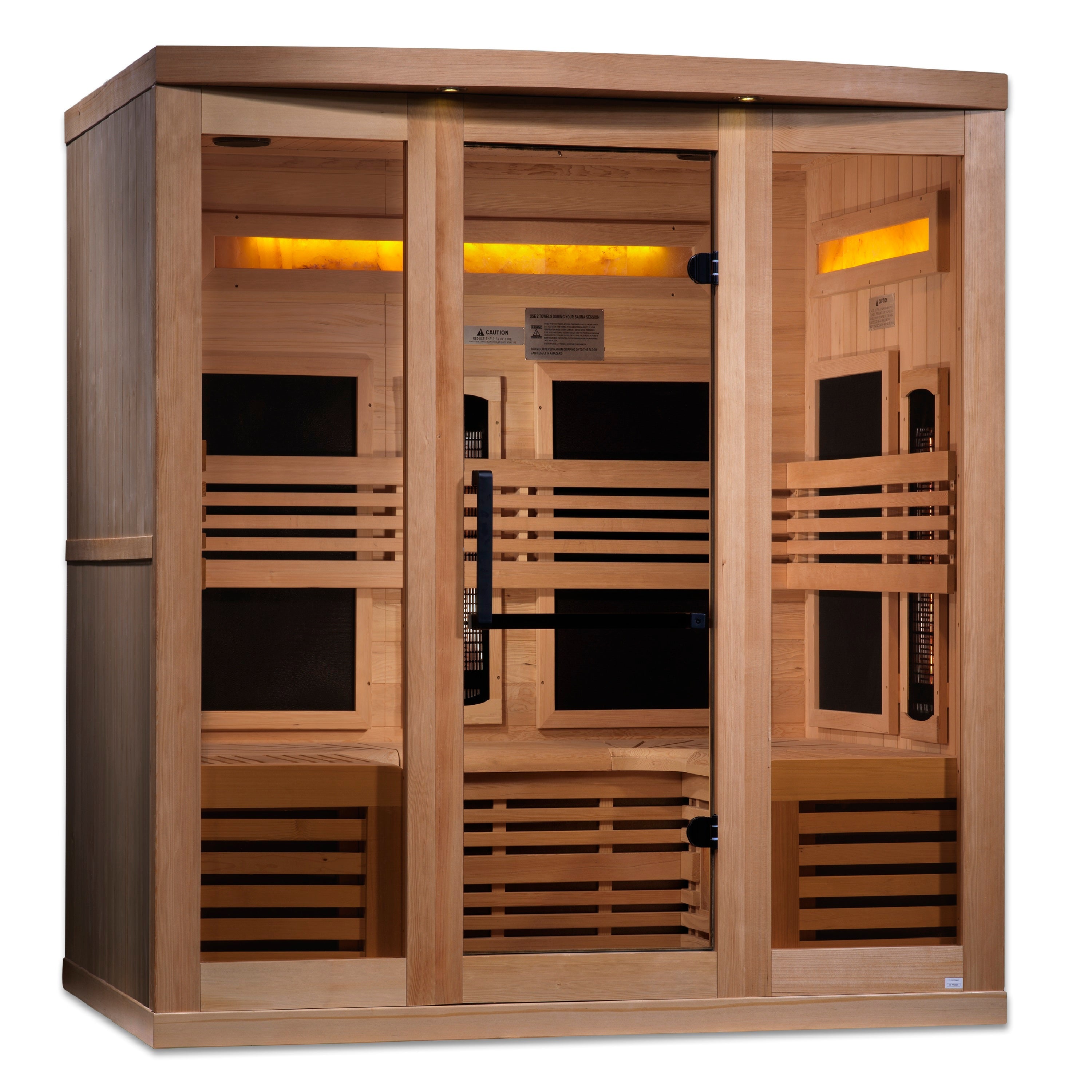 Golden Designs Reserve 6 Person Full Spectrum Salt Bar Sauna GDI-8260-01