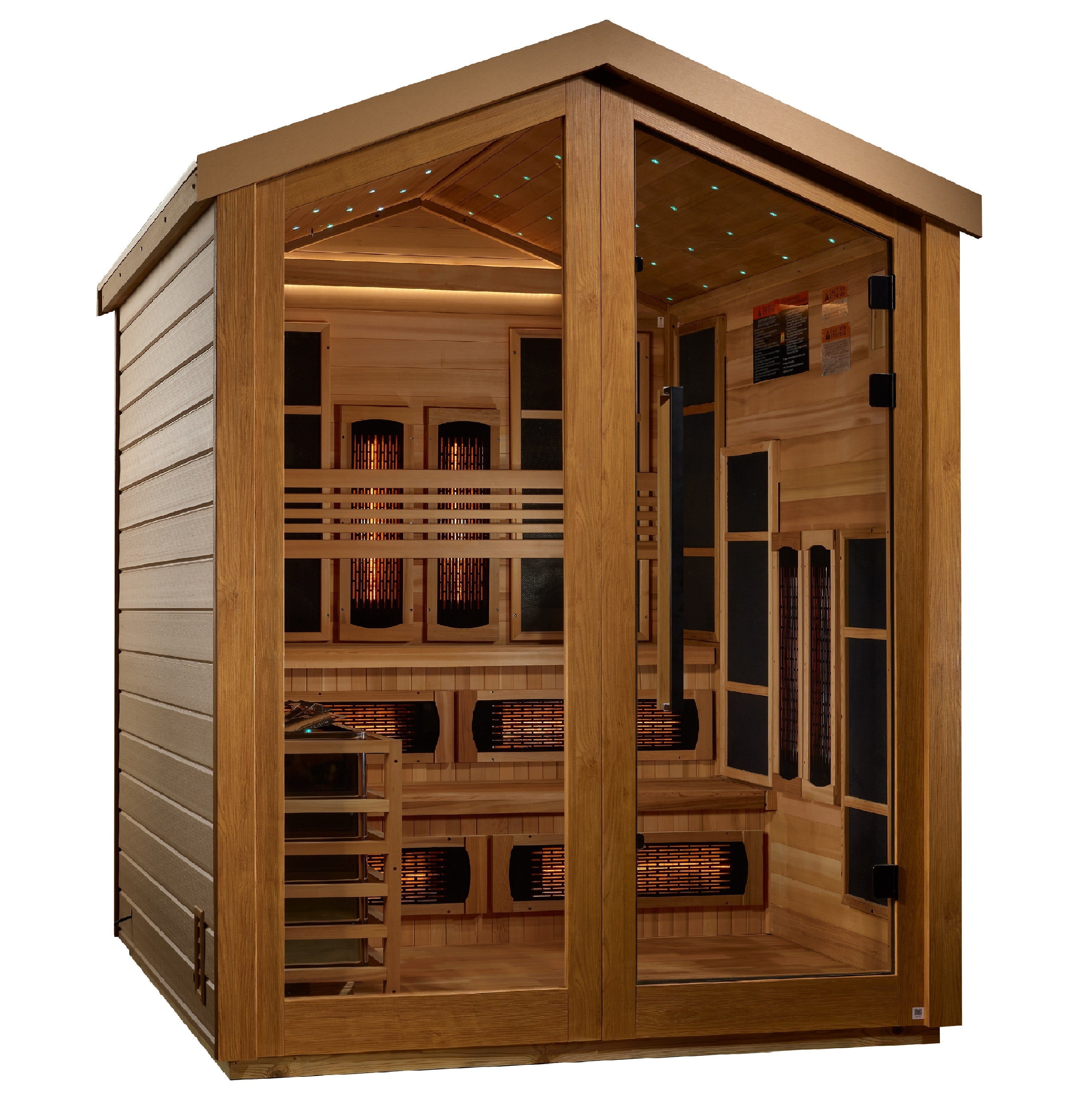 Golden Designs Kaskinen 6 Person Outdoor Hybrid Sauna GDI-8526-01