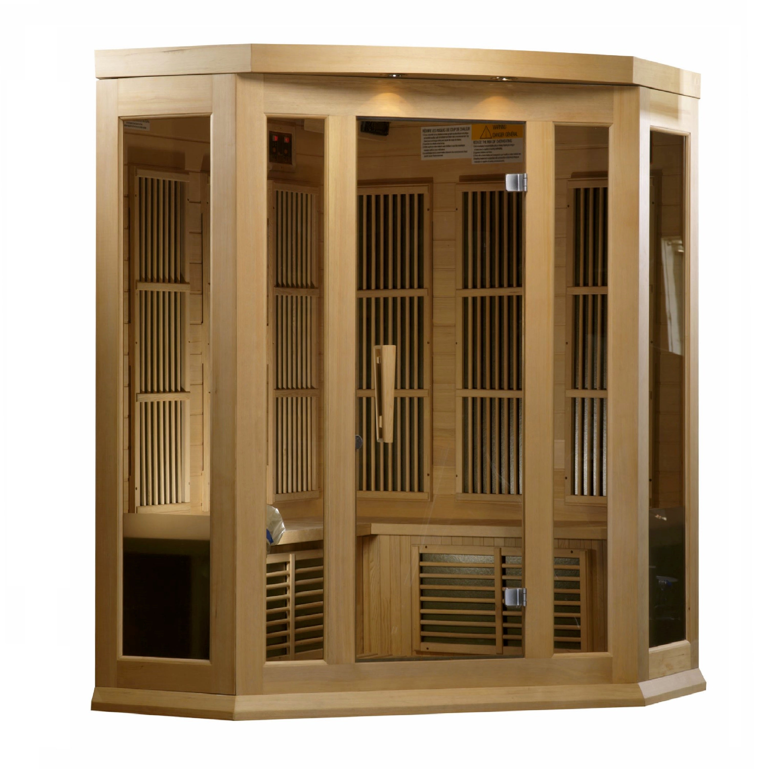 Maxxus 3 Person Corner Low EMF Sauna MX-K356-01
