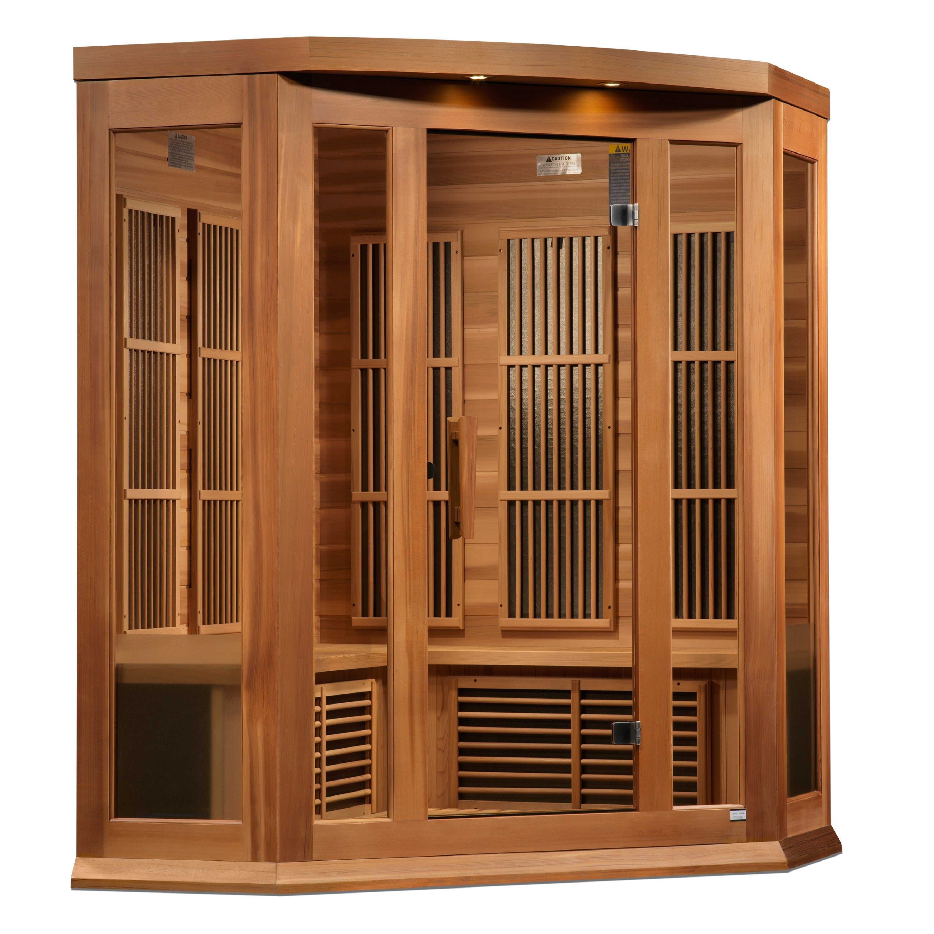 Maxxus Avignon 3 Person Corner Near Zero EMF Sauna MX-K356-01-ZF CED