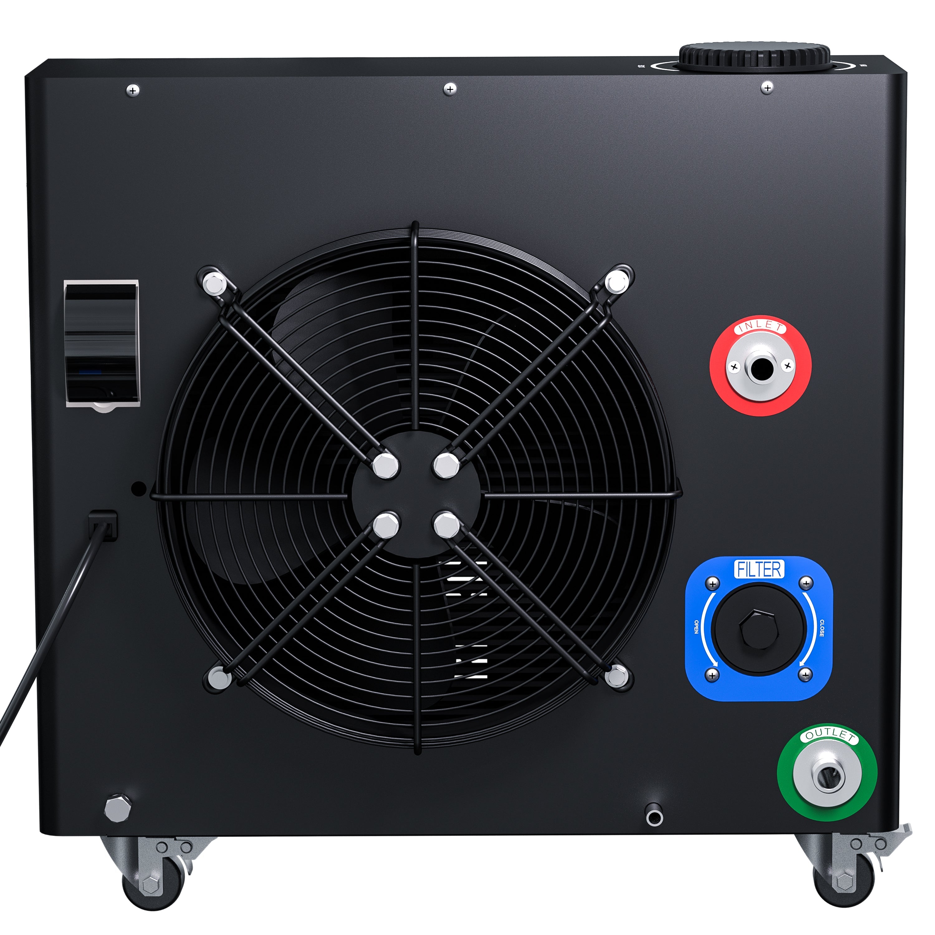 Pro 1.0 HP chiller, rear view